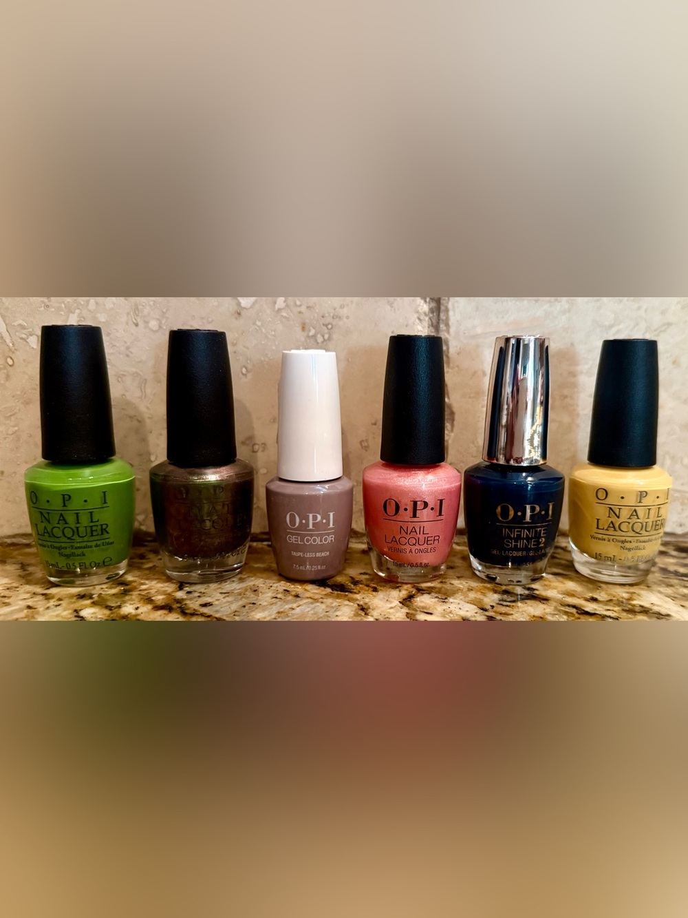 OPI Gel Color & OPI nail Lacquer 6 piece set NIB